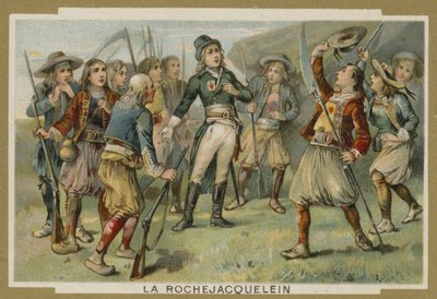 Henri de la Rochejacquelein talar till sina soldater, Vendee-revolten, franska revolutionen av European School