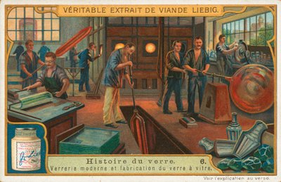 Glasets historia, Liebig-kort, början av 1900-talet (chromo) av European School