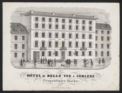 Hotel De Belle Vue, Coblenz (gravyr) av European School
