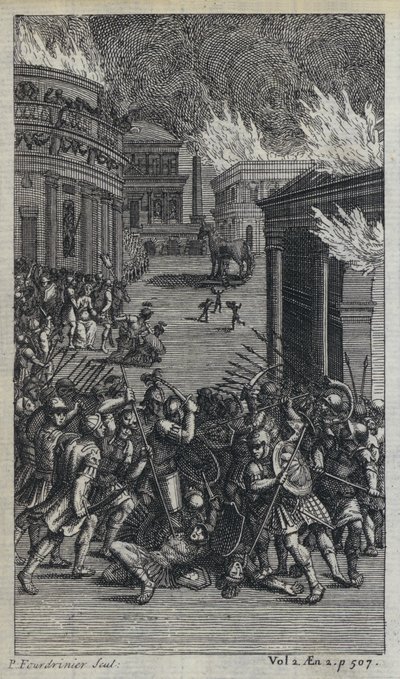 Illustration till John Drydens översättning av Virgils Aeneid (gravyr) av European School