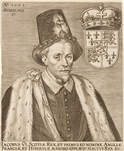 James VI av Skottland och James I av England, pub. 1603. av European School