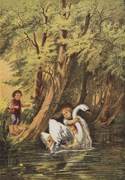 Jean Et Marguerite (färglitografi) av European School