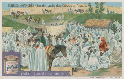Kabylenska marknadsdag i Algeriet av European School