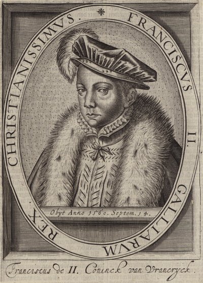 Kung Frans II av Frankrike (gravyr) av European School