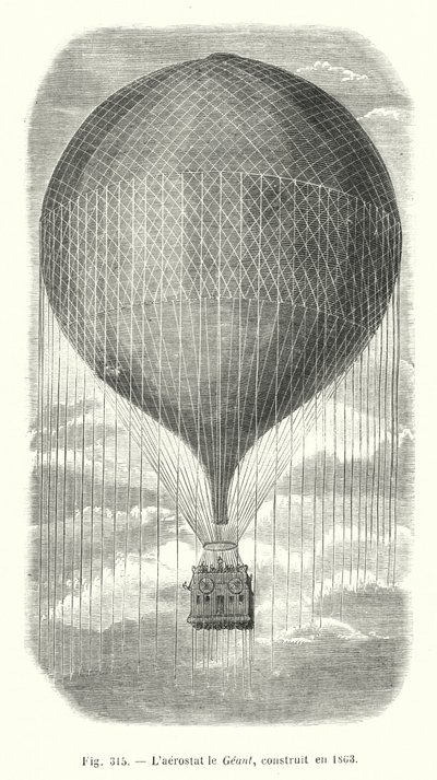 Geant aerostat, byggd 1863 av European School