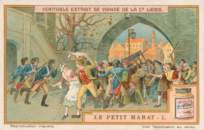 Le Petit Marat, Liebig-kort, början av 1900-talet (chromo) av European School