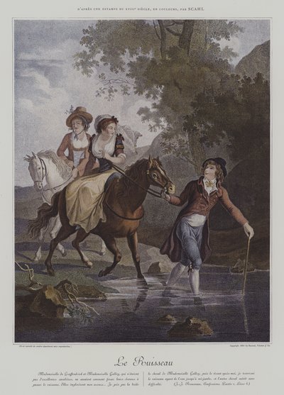Le Ruisseau (Bäcken) (lito i färg) av European School