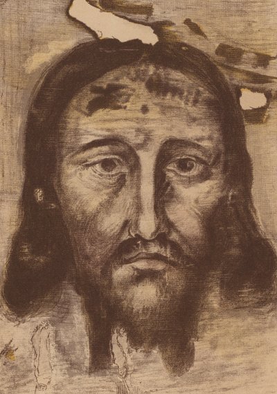 Liknelse av Jesus Kristus: Från kyrkan St Bartolomeo, Genua (kromolit) av European School