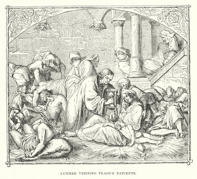Luther besöker pestpatienter av European School
