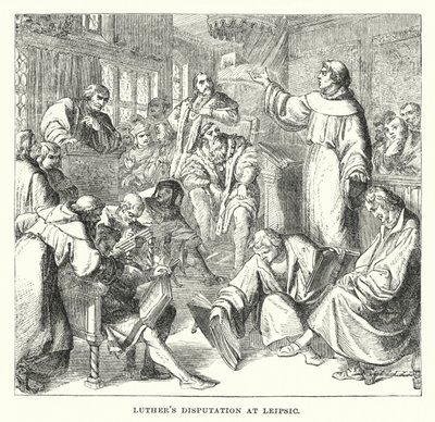 Luthers disputation vid Leipsic (gravyr) av European School