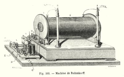 Machine de Ruhmkorff (gravyr) av European School