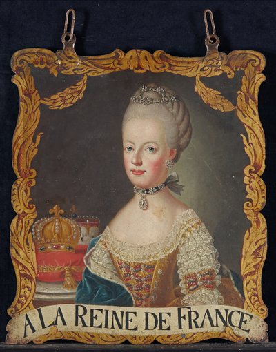 Marie Antoinettes tecken, efter 1774 av European School