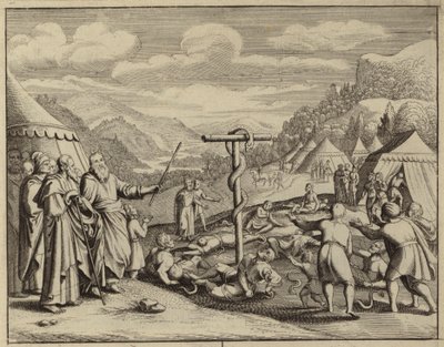 Moses och den frälse ormen (gravyr) av European School