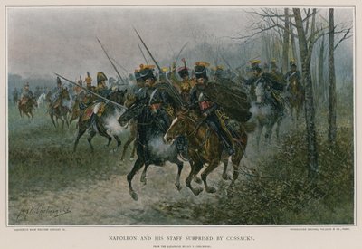 Napoleon och hans stab överraskade av kosacker av European School