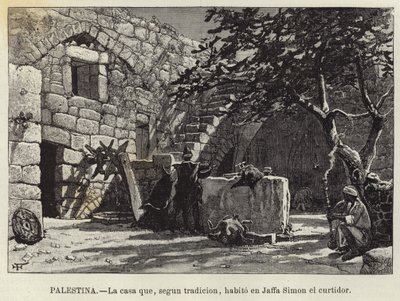 Palestina, Huset som enligt traditionen bodde i Jaffa Simon garvaren av European School