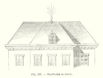 Perrot blixtavledare (gravyr) av European School