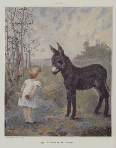 Vilken hand väljer du? (Vilken hand väljer du?) (färg litho) av European School