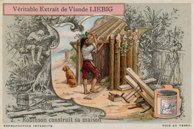 Robinson Crusoe bygger sin hydda av European School