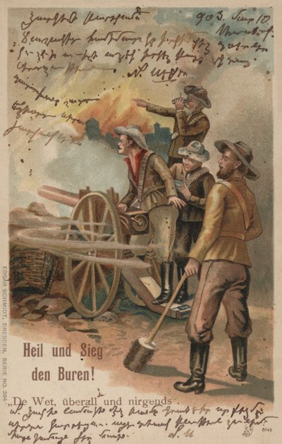 Boernas räddning och seger (färglitografi) av European School