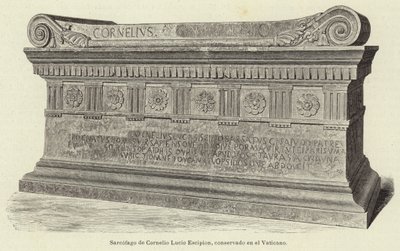 Sarkofag av Cornelius Lucius Scipio, bevarad i Vatikanen av European School