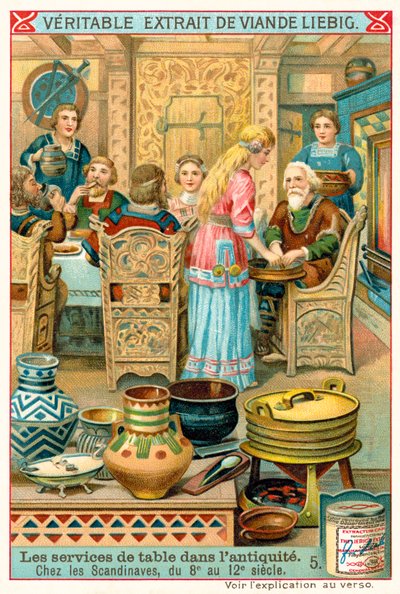 Skandinavisk servis, 8-1100-tal (chromolitho) av European School