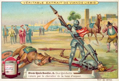 Scen från Don Quijote (chromolitho) av European School