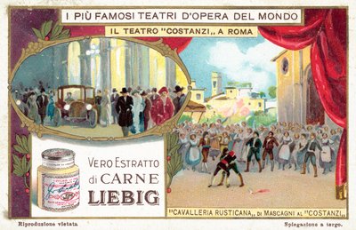 Teatro Costanzi, Rom (chromolitho) av European School