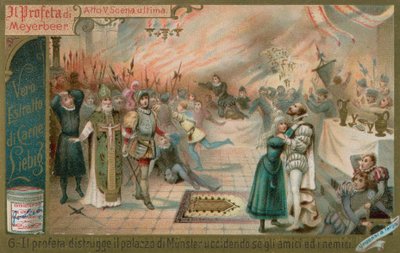 Förstörelsen av Munster (chromolitho) av European School