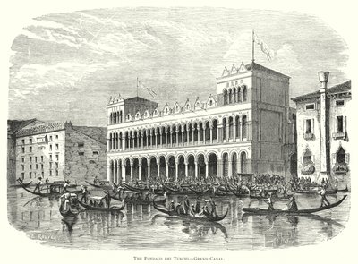 Fondaco dei Turchi, Canal Grande (gravyr) av European School