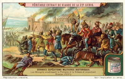 Mongolerna invaderar Polen och Schlesien och bränner Breslau av European School