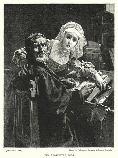 Den förbjudna boken (gravyr) av European School