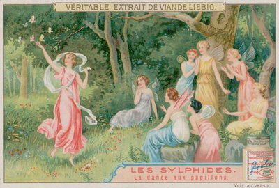 Sylferna dansar med fjärilar av European School