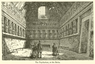 Tepidarium, vid baden (gravyr) av European School