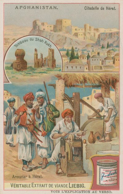 Shah Rukhs grav och Herats stad och vapenförråd av European School