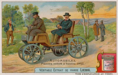 Den första bensinbilen, 1875 av European School