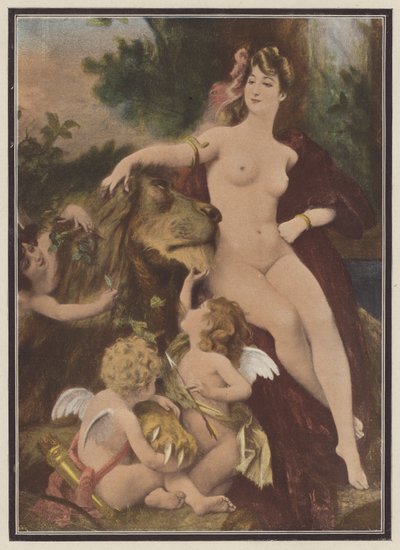 Förslaget (färg litho) av European School