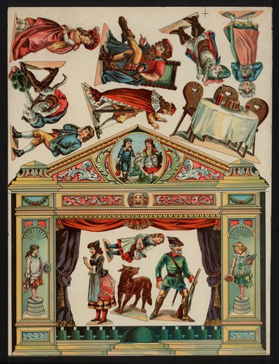 Teater (lito i färg) av European School