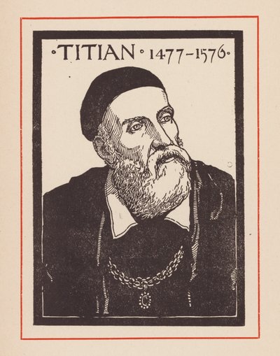 Titianus, italiensk renässanskonstnär (lito) av European School