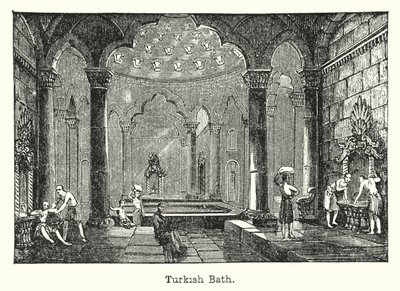 Turkiskt bad (gravyr) av European School