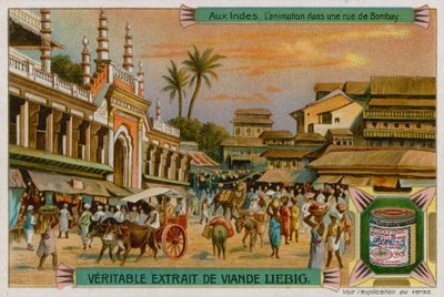 Utsikt över en gata i Bombay av European School