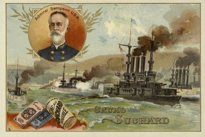 William Sampson, amerikansk amiral, spansk-amerikanska kriget, 1898 av European School