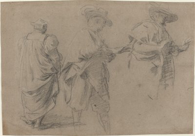 En domare och två herrar advokater av Eustache Le Sueur