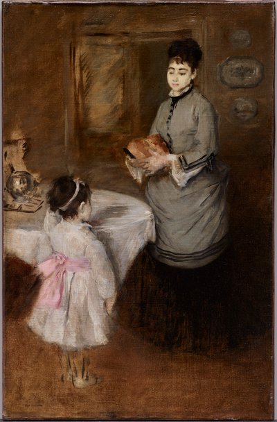 Afternoon Tea, ca 1874 (olja på duk) av Eva Gonzalès