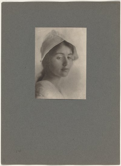 Ett studiehuvud,1910 (foto) av Eva Watson