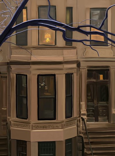 589 Seventh Street. Brooklyn (digital konst) av Evan Sklar