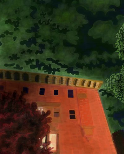 First Light, 7th Street och Prospect Park West (digital konst) av Evan Sklar