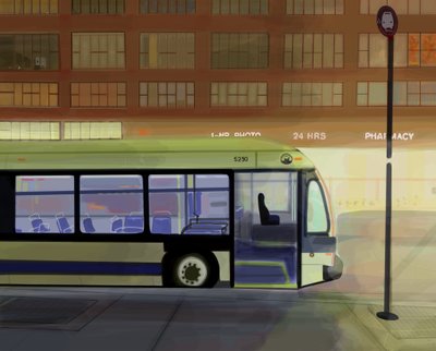 First Light, Union Square , Brooklyn (digital konst) av Evan Sklar