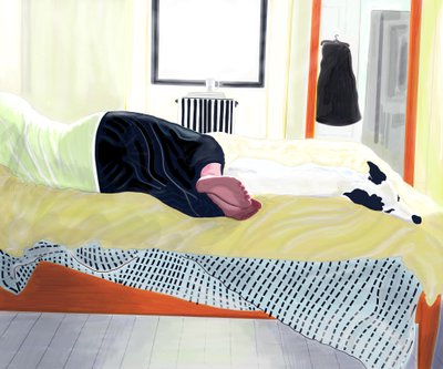Michelle och Minnie Napping, Brooklyn (digital konst) av Evan Sklar