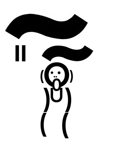 "The Scream" återskapad med typ (digital konst) av Evan Sklar