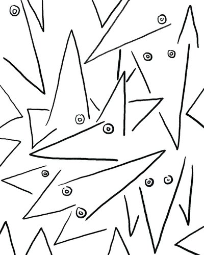 Too Many Dogs, ca 2020-24 (digital konst) av Evan Sklar